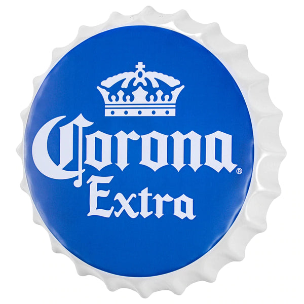 Corona Extra Bottle Cap Shaped Beer Wall Décor