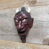 Cast Iron Happy RED DEVIL Wall Mount Bottle Opener
