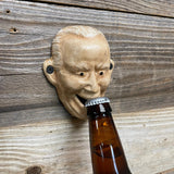 Sleepy Joe Old Man Bottle Opener, Cast Iron Wall Mounted Opener Beer Bar Man Cave