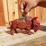 Buffalo Gasoline Cast Iron Coin Bank