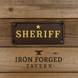 Cast Iron Sheriff Plaque | Western Wall Sign for Bar or Man Cave