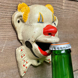 Circus Clown Cast Iron Wall Mount Bottle Opener