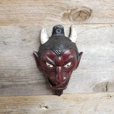 Cast Iron Happy RED DEVIL Wall Mount Bottle Opener