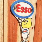 ESSO "Happy" Oil Drop Man Cast Iron Plaque