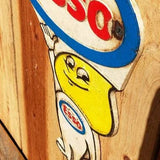 ESSO "Happy" Oil Drop Man Cast Iron Plaque
