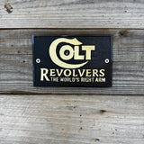Colt Revolvers Cast Iron Wall Plaque – Antique Finish