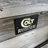 Colt Revolvers Cast Iron Wall Plaque – Antique Finish