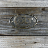 Colt Brass Oval Wall Plaque – Vintage Style