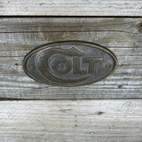 Colt Brass Oval Wall Plaque – Vintage Style