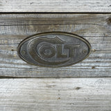 Colt Brass Oval Wall Plaque – Vintage Style