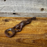 Frog Cast Iron Bottle Opener with Antiqued Finish