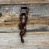 Frog Cast Iron Bottle Opener with Antiqued Finish