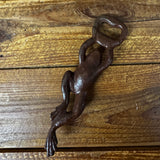 Frog Cast Iron Bottle Opener with Antiqued Finish