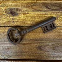 Jailhouse Cast Iron Key Bottle Opener Natural Rust Antiqued Finish