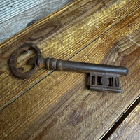 Jailhouse Cast Iron Key Bottle Opener Natural Rust Antiqued Finish