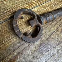 Jailhouse Cast Iron Key Bottle Opener Natural Rust Antiqued Finish