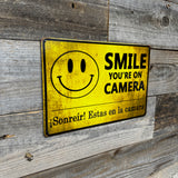 Smile, You’re On Camera Metal Sign