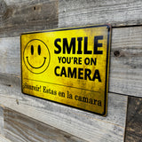 Smile, You’re On Camera Metal Sign