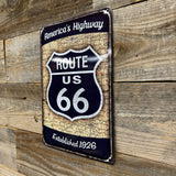 Route 66 Metal Sign – Vintage Americana Wall Decor
