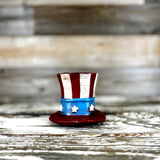 USA Hat Coin Bank | Patriotic Cast Aluminum Piggy Bank