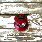 USA Hat Coin Bank | Patriotic Cast Aluminum Piggy Bank