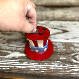 USA Hat Coin Bank | Patriotic Cast Aluminum Piggy Bank