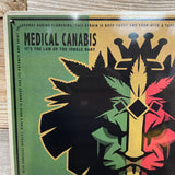 King Kush Cannabis Culture Metal Sign