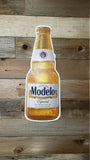 Modelo Bottle Embossed and Shaped Metal Sign