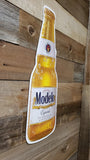 Modelo Bottle Embossed and Shaped Metal Sign