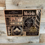 Modelo Collage Beer Advertising Metal Sign