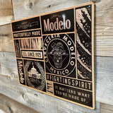Modelo Collage Beer Advertising Metal Sign