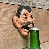 Four Eyed Drunk "PEPE" Cast Iron Wall Mount Bottle Opener