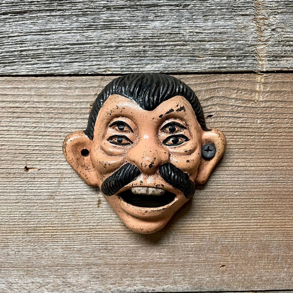 Four Eyed Drunk "PEPE" Cast Iron Wall Mount Bottle Opener