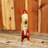 Space Rocket Cast Iron Coin Bank