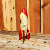 Space Rocket Cast Iron Coin Bank