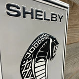 Shelby GT350 Cobra Embossed Shaped Metal Sign