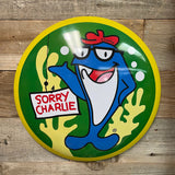 Sorry Charlie Star Kist Tuna Advertisement Logo Round Domed Shaped Metal Sign Wall Decor