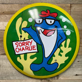 Sorry Charlie Star Kist Tuna Advertisement Logo Round Domed Shaped Metal Sign Wall Decor
