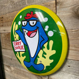 Sorry Charlie Star Kist Tuna Advertisement Logo Round Domed Shaped Metal Sign Wall Decor