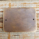 Tombstone Arizona Territory 1881 Solid Brass Plaque with Antique Finish