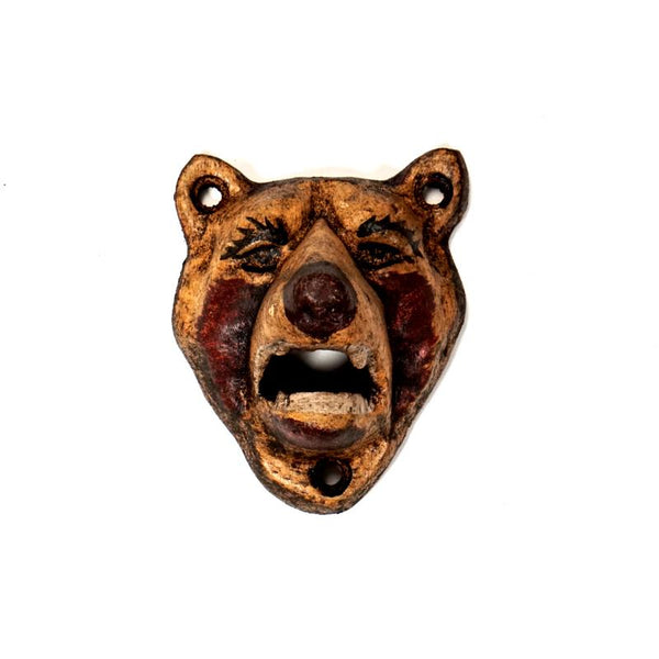 Cast Iron BEAR Wall Mount Bottle Opener