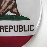California State Flag Dome Metal Sign (15")