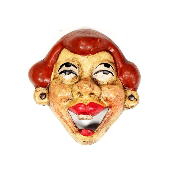 Cast Iron 4 EYED LADY Wall Mount Bottle Opener