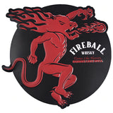 Fireball Whiskey Embossed Metal Sign 16"